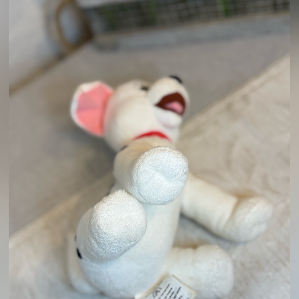 Disney Store 101 Dalmatians Lucky Plush Puppy Dog Mini 7" Small Red Collar - Picture 7 of 9